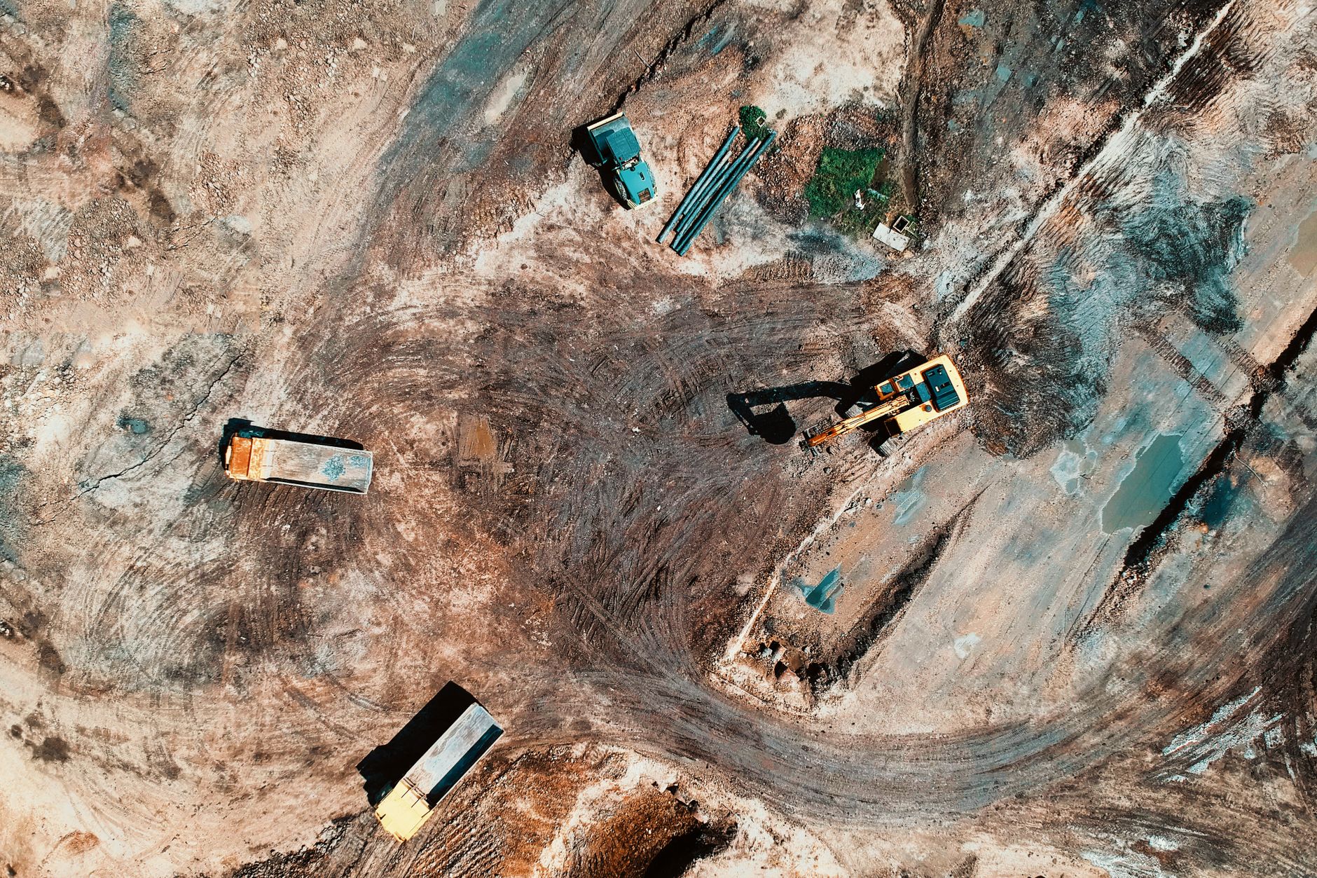 Aerial view of a Central Florida development site